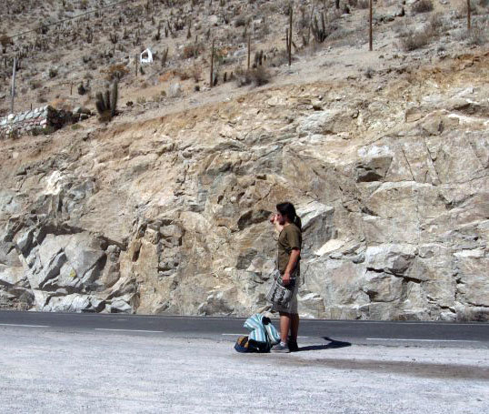 Hitchhiking in the Desert